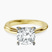 Pre-Designed 10kt Yellow Gold Juniper Crossover Solitaire Lab Diamond Ring