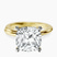 Pre-Designed 14kt Yellow Gold Juniper Crossover Solitaire Lab Diamond Ring