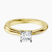 Pre-Designed 10kt Yellow Gold Juniper Crossover Solitaire Lab Diamond Ring