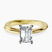Pre-Designed 10kt Yellow Gold Juniper Crossover Solitaire Lab Diamond Ring