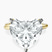 Pre-Designed 10kt Yellow Gold Juniper Crossover Solitaire Lab Diamond Ring