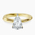Pre-Designed 10kt Yellow Gold Juniper Crossover Solitaire Lab Diamond Ring