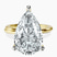 Pre-Designed 10kt Yellow Gold Juniper Crossover Solitaire Lab Diamond Ring