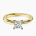 Pre-Designed 10kt Yellow Gold Juniper Crossover Solitaire Lab Diamond Ring