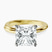 Pre-Designed 14kt Yellow Gold Juniper Crossover Solitaire Lab Diamond Ring