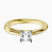 Pre-Designed 10kt Yellow Gold Juniper Crossover Solitaire Lab Diamond Ring