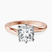 Seraphina Twist Prongs Solitaire 2mm Lab Diamond Engagement Ring in 9ct Rose Gold