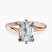 Seraphina Twist Prongs Solitaire 2mm Lab Diamond Engagement Ring in 14kt Rose Gold