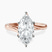 Seraphina Twist Prongs Solitaire 2mm Lab Diamond Engagement Ring in 10kt Rose Gold
