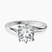Seraphina Twist Prongs Solitaire 2mm Lab Diamond Engagement Ring in 10kt White Gold
