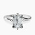Seraphina Twist Prongs Solitaire 2mm Lab Diamond Engagement Ring in Platinum