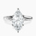 Seraphina Twist Prongs Solitaire 2mm Lab Diamond Engagement Ring in 10kt White Gold