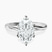Seraphina Twist Prongs Solitaire 2mm Lab Diamond Engagement Ring in 10kt White Gold