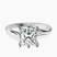 Seraphina Twist Prongs Solitaire 2mm Lab Diamond Engagement Ring in 10kt White Gold