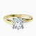 Seraphina Twist Prongs Solitaire 2mm Lab Diamond Engagement Ring in 14kt Yellow Gold