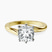 Seraphina Twist Prongs Solitaire 2mm Lab Diamond Engagement Ring in 18kt Yellow Gold