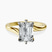 Seraphina Twist Prongs Solitaire 2mm Lab Diamond Engagement Ring in 14ct Yellow Gold