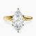 Seraphina Twist Prongs Solitaire 2mm Lab Diamond Engagement Ring in 14kt Yellow Gold