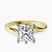 Seraphina Twist Prongs Solitaire 2mm Lab Diamond Engagement Ring in 14kt Yellow Gold