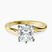 Seraphina Twist Prongs Solitaire 2mm Lab Diamond Engagement Ring in 14ct Yellow Gold