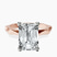 Pre-Designed 18kt Rose Gold Magnolia Texture Solitaire Lab Diamond Ring