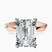 Pre-Designed 14kt Rose Gold Magnolia Texture Solitaire Lab Diamond Ring