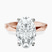 Pre-Designed 14kt Rose Gold Magnolia Texture Solitaire Lab Diamond Ring