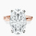 Pre-Designed 10kt Rose Gold Magnolia Texture Solitaire Lab Diamond Ring
