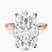 Pre-Designed 10kt Rose Gold Magnolia Texture Solitaire Lab Diamond Ring