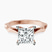 Pre-Designed 9ct Rose Gold Magnolia Texture Solitaire Lab Diamond Ring