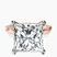 Pre-Designed 18kt Rose Gold Magnolia Texture Solitaire Lab Diamond Ring
