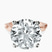 Pre-Designed 14kt Rose Gold Magnolia Texture Solitaire Lab Diamond Ring