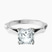 Pre-Designed 9ct White Gold Magnolia Texture Solitaire Lab Diamond Ring