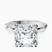 Pre-Designed 10kt White Gold Magnolia Texture Solitaire Lab Diamond Ring