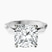 Pre-Designed 10kt White Gold Magnolia Texture Solitaire Lab Diamond Ring