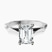 Pre-Designed 9ct White Gold Magnolia Texture Solitaire Lab Diamond Ring