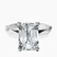 Pre-Designed 10kt White Gold Magnolia Texture Solitaire Lab Diamond Ring