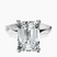 Pre-Designed 10kt White Gold Magnolia Texture Solitaire Lab Diamond Ring