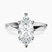 Pre-Designed 9ct White Gold Magnolia Texture Solitaire Lab Diamond Ring