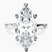 Pre-Designed 10kt White Gold Magnolia Texture Solitaire Lab Diamond Ring