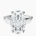 Pre-Designed 10kt White Gold Magnolia Texture Solitaire Lab Diamond Ring