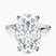 Pre-Designed 10kt White Gold Magnolia Texture Solitaire Lab Diamond Ring