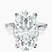 Pre-Designed 10kt White Gold Magnolia Texture Solitaire Lab Diamond Ring