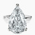 Pre-Designed 10kt White Gold Magnolia Texture Solitaire Lab Diamond Ring
