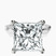 Pre-Designed 10kt White Gold Magnolia Texture Solitaire Lab Diamond Ring