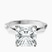 Pre-Designed 10kt White Gold Magnolia Texture Solitaire Lab Diamond Ring