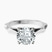 Pre-Designed 9ct White Gold Magnolia Texture Solitaire Lab Diamond Ring