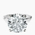 Pre-Designed 10kt White Gold Magnolia Texture Solitaire Lab Diamond Ring