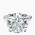 Pre-Designed 10kt White Gold Magnolia Texture Solitaire Lab Diamond Ring
