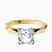 Pre-Designed 9ct Yellow Gold Magnolia Texture Solitaire Lab Diamond Ring